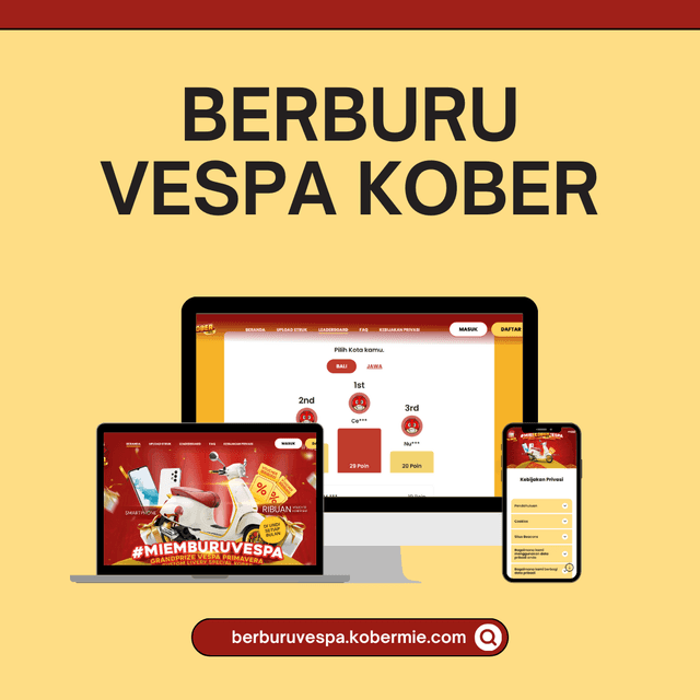 Berburu Vespa Kober Mie